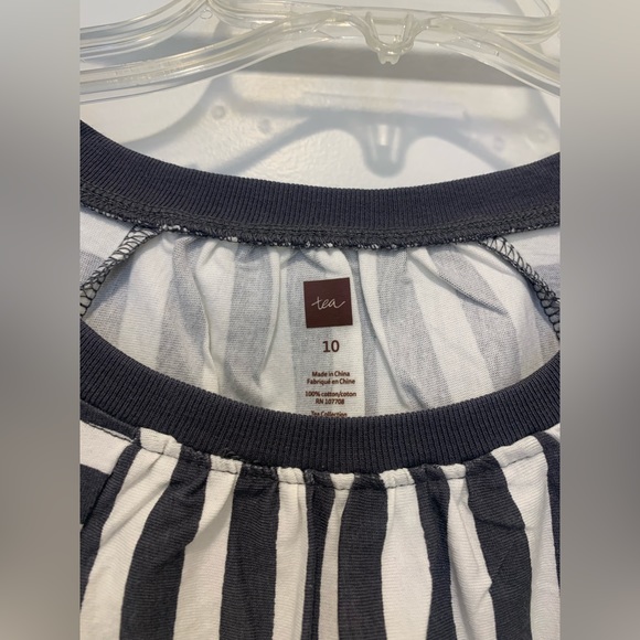 NWT Girls Tea Collection Stripe Summer Trapeze Dress - Picture 3 of 4
